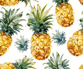 pineapple on white background