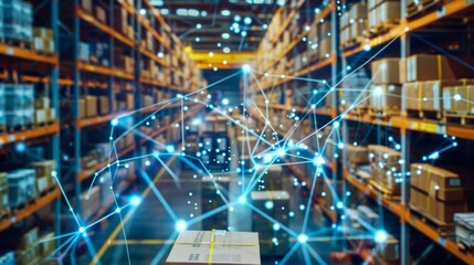 efficient ai-driven logistic warehouse and distribution center: modern shipping solutions for businesses