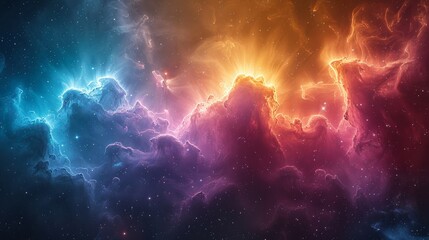 cosmic nebula - obrazy, fototapety, plakaty