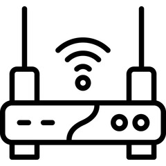 Router Vector Line Icon