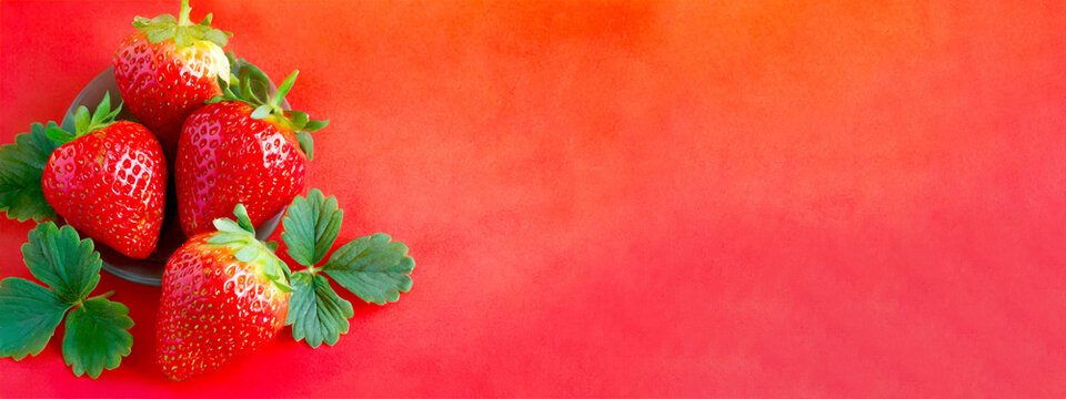 Erdbeeren Hintergrund 