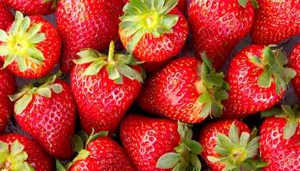 Raamstickers Erdbeeren Hintergrund  © Sina Ettmer