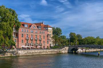 Spree rivar in Berlin, Germany