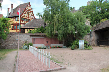 military cemetery in kaysersberg in alsace in france