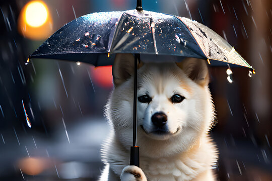 A cut siba ins with umbrella