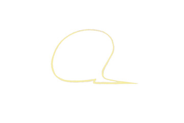 light yellow pencil strokes isolated on transparent background
