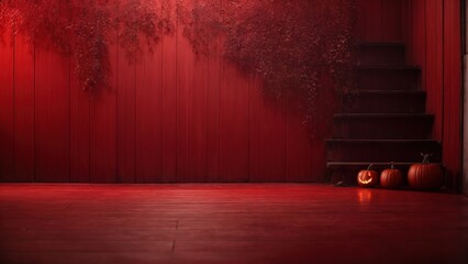 Red wall background for horror theme