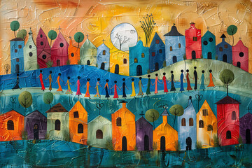 painting on canvas