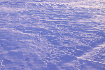 snow patterns on the winter plain lilac background