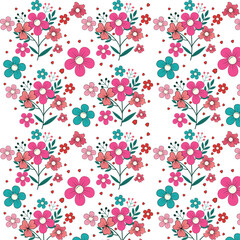 flower pattern vector design. pattern background design