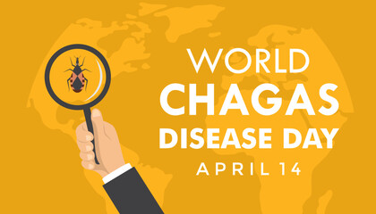 world chagas disease day vector illustration design - obrazy, fototapety, plakaty