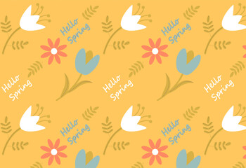 Seamless floral pattern. Vector illustration