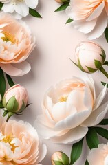 Obraz na płótnie Canvas postcard with spring flowers, spring concept of International Women's Day