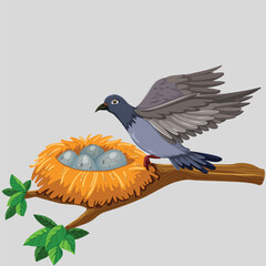 Farm animals set in flat style isolated on white background. Vector illustration. Cute cartoon animals collection: sheep, goat, cow, donkey, horse, pig, cat, dog, duck, goose, chicken, hen, rooster