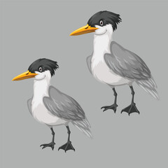 Farm animals set in flat style isolated on white background. Vector illustration. Cute cartoon animals collection: sheep, goat, cow, donkey, horse, pig, cat, dog, duck, goose, chicken, hen, rooster