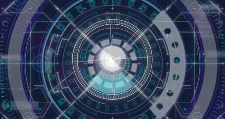 Image of digital interface over black background