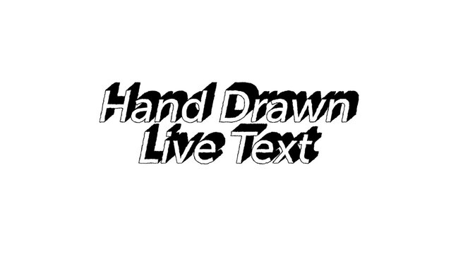Hand Drawn Live Text