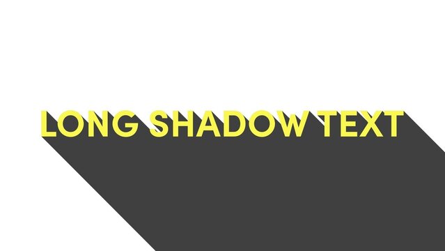 Long Shadow Text
