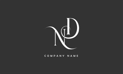 ND, DN, N, D Abstract Letters Logo Monogram