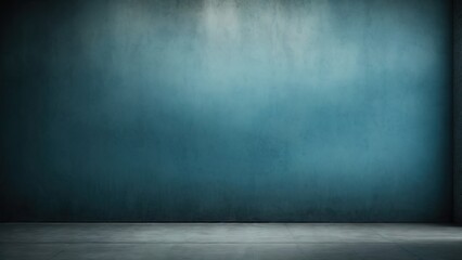 Blue wall texture for background dark concrete or cement floor old black with elegant vintage...