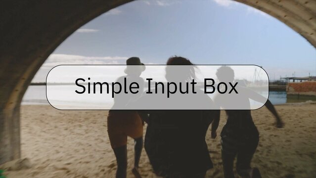 Search Input Box Title Overlay for Social