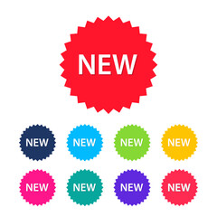 New tag sign. New label collection set.