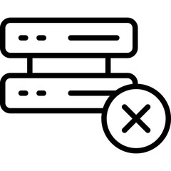 web hosting Vector Line Icon 