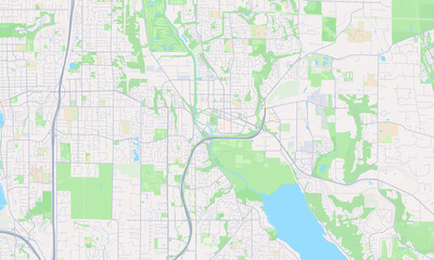 Redmond Washington Map, Detailed Map of Redmond Washington