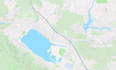 Lake Elsinore California Map, Detailed Map of Lake Elsinore California