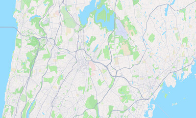 White Plains New York Map, Detailed Map of White Plains New York