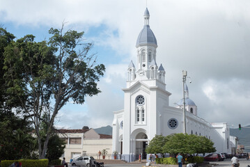 Sunny morning in front of the San Jose Church - La Union - Valle del Cauca
