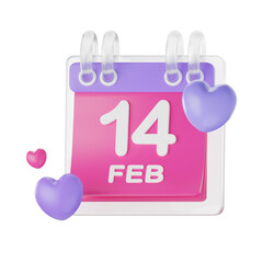 Date Valentine Valentine Day Glass 3D Illustrations