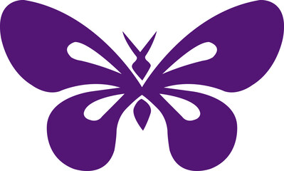 Butterfly clip art design on plain white transparent isolated background for card, shirt, hoodie, sweatshirt, apparel, tag, mug, icon, poster or badge