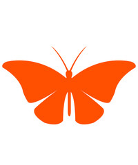 Butterfly clip art design on plain white transparent isolated background for card, shirt, hoodie, sweatshirt, apparel, tag, mug, icon, poster or badge