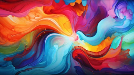 Zelfklevend Fotobehang abstract colorful background © ahtesham