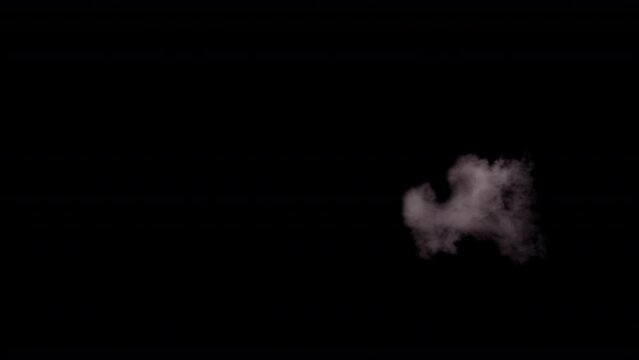 Realistic Muzzle flashes straight fire montage with smoke effect. Automatic fire Realistic gun shot muzzle flashes set with Isolated on black background Alpha