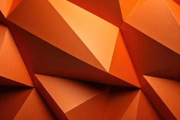 Photo sur Aluminium Mur chinois Detailed view of an orange triangle wall, great for backgrounds