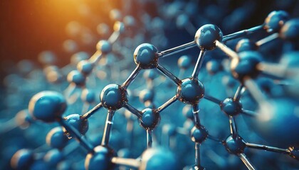  3D molecular structure background
