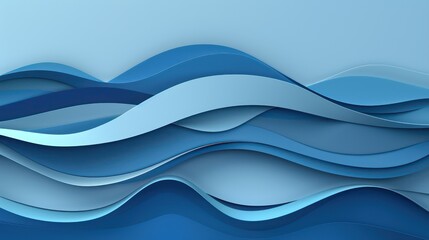Fototapeta premium a blue and blue wavy background with a wave shape, in the style of light magenta and dark amber
