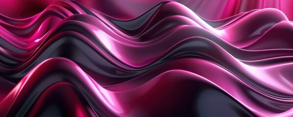 Obraz premium abstract 3d pink background, in the style of dark red and dark black, dynamic geometric