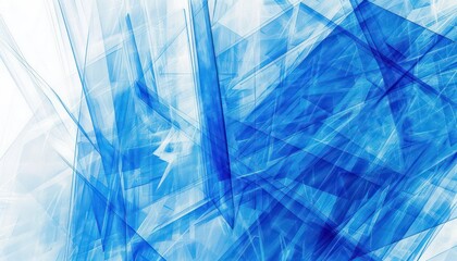 abstract blue modern blue lines background, technological fusion, translucent medium, light-filled, white background