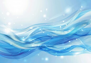 abstract blue wave background vector illustration, in the style of rim light, rounded