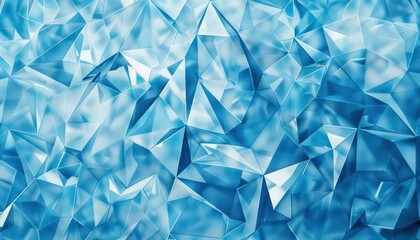 abstract blue triangles background, transparency and opacity