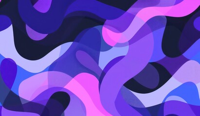 abstract purple blue and purple background, in the style of rounded forms, superflat