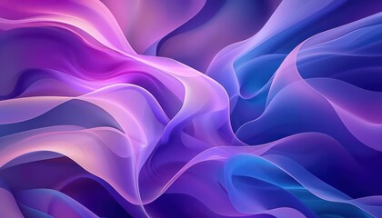 abstract wavy purple, blue and bright blue pattern, in the style of vibrant color gradients