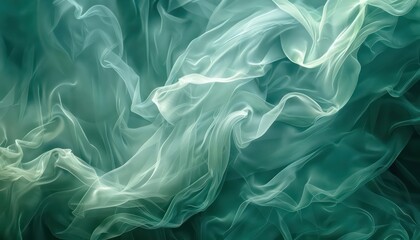 Obraz premium an abstract blue and green background, in the style of graceful lines, dark teal and light teal