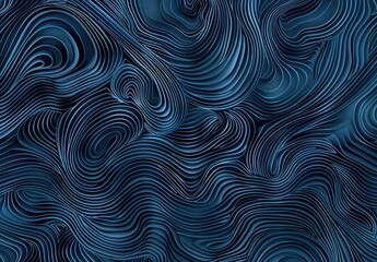 blue waves texture illustration, in the style of rim light, graphical, spiral group