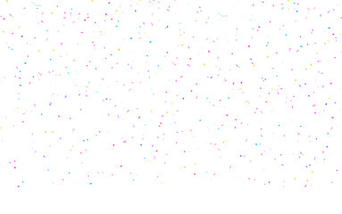 Obraz premium Colorful confetti isolated on transparent background..