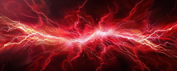 red lightning light red shiny bright background, in the style of free-flowing lines, vibrant stage backdrops, dark red and red