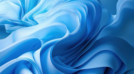 Obraz premium the blue abstract background is a nice background, in the style of fluid transitions, smooth curves